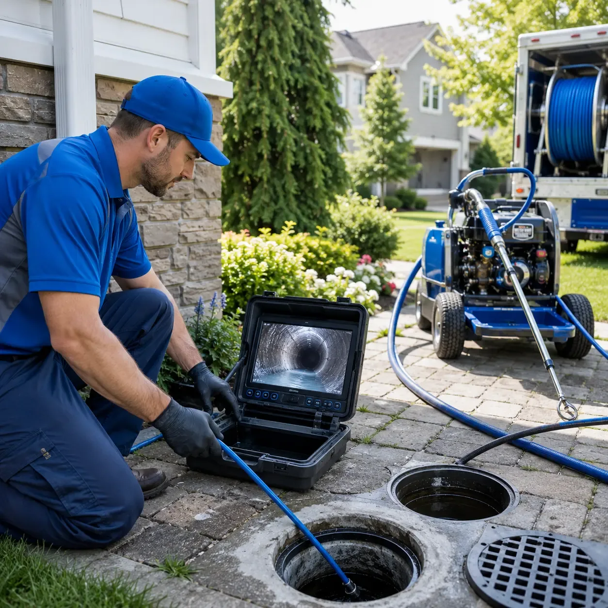 Outdoor drain cleaning professionals serving Wharton, TX